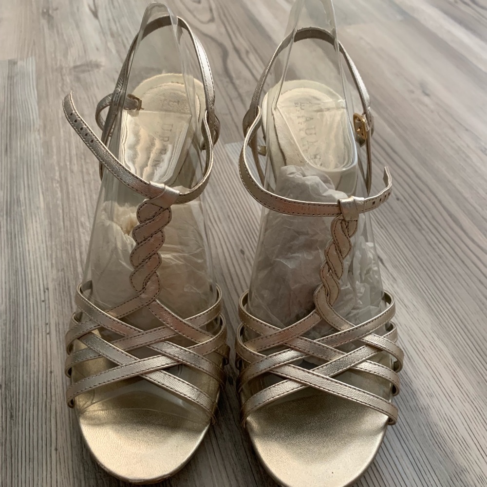‼️SOLD‼️ Ralph Lauren Gold Heels